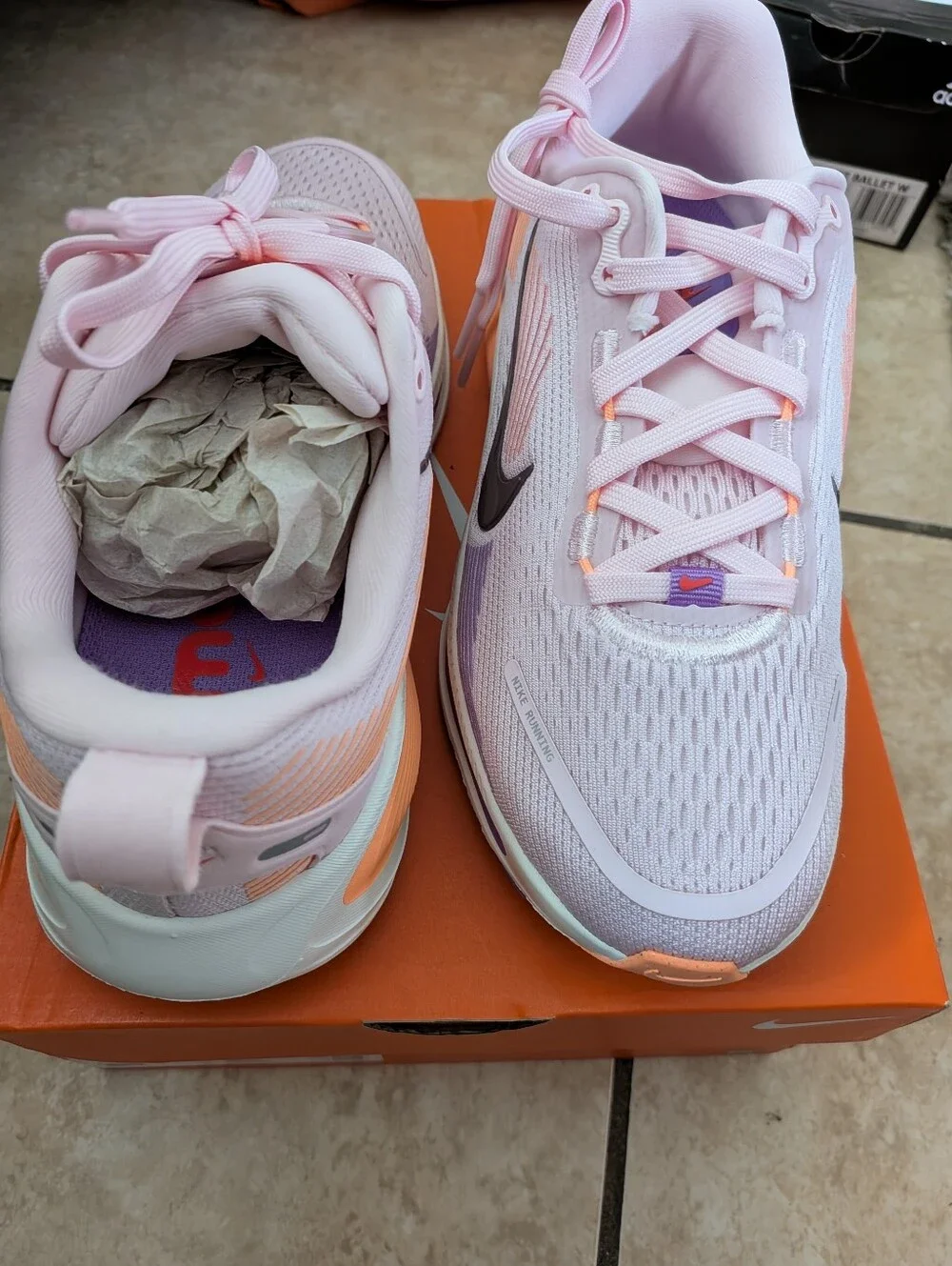 Nike Orange Shoe Box with Size Label